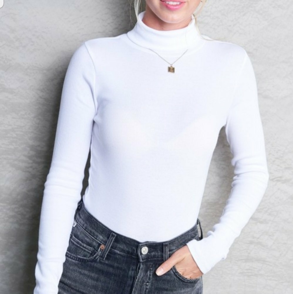 White turtleneck